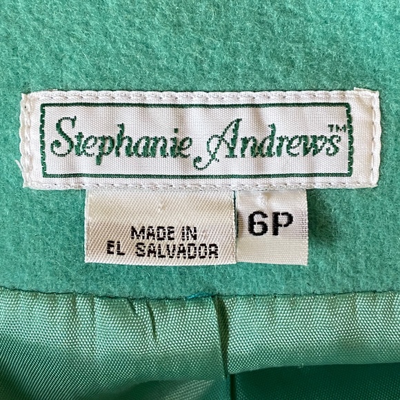Stephanie Andrews I Seafoam Green Wool Blend Blazer - Picture 4 of 16